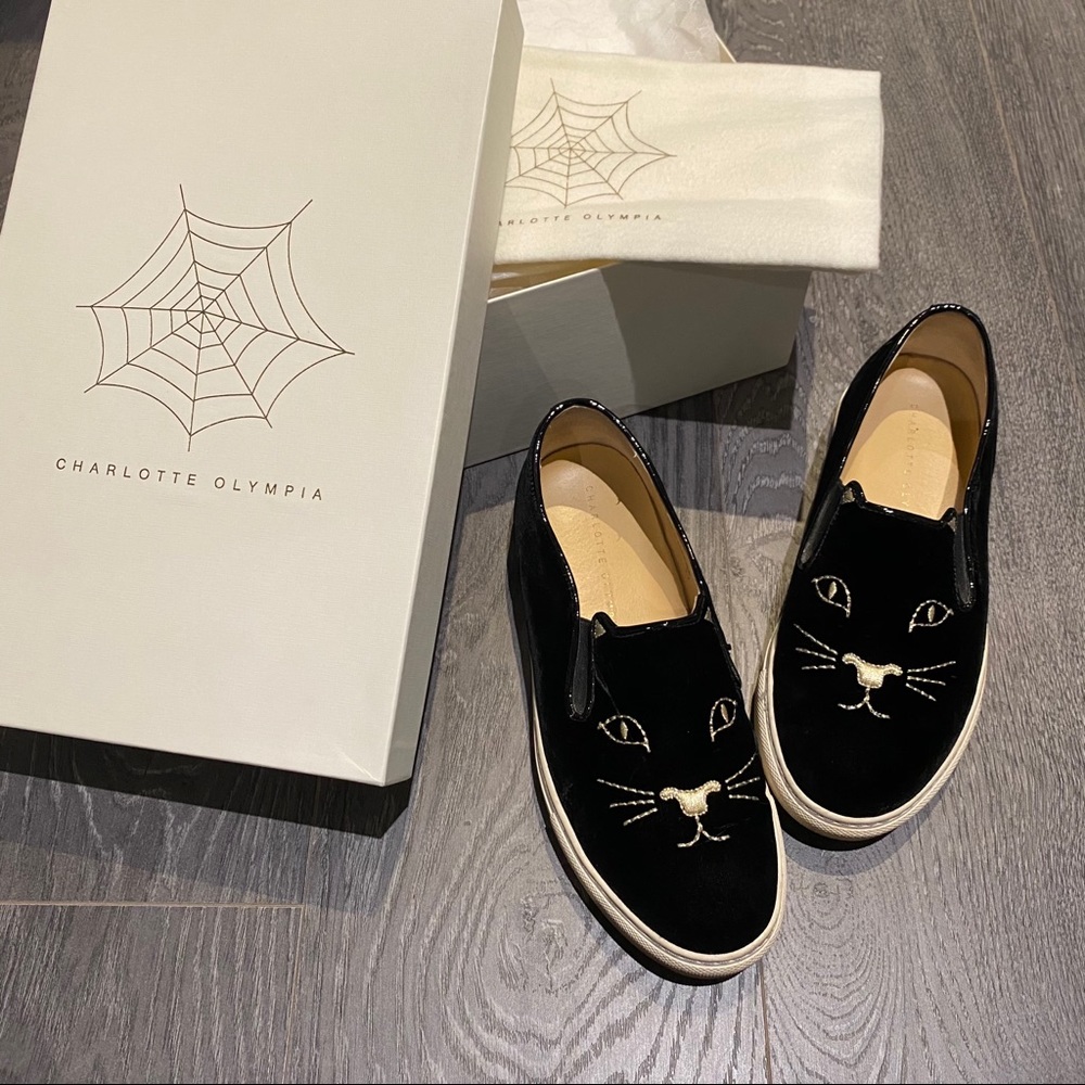 Charlotte Olympia Kitty Slip-On Sneaker